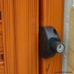 Hot Sale ⌛ D&D Black Two-Sided Key-Lockable General Purpose Gate Latch by LOKKLATCH 💯 -Cheap Fence Gates Plus Store lokklatch fence gate latches slide bolts 50110 4f 1000