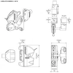 Hot Sale ⌛ D&D Black Two-Sided Key-Lockable General Purpose Gate Latch by LOKKLATCH 💯 -Cheap Fence Gates Plus Store lokklatch fence gate latches slide bolts 50110 76 1000