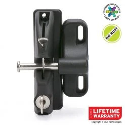 Promo 🎉 D&D Black Key-Lockable Gate Latch by LOKKLATCH 🌟 -Cheap Fence Gates Plus Store lokklatch fence gate latches slide bolts 50560 a0 1000
