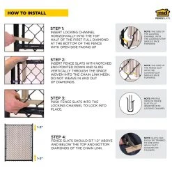 Best Pirce 🎁 M-D 8 ft. Privacy Fence Slat Black by M-D Building Products 😍 -Cheap Fence Gates Plus Store m d building products chain link fence slats vs003123bk096 77 1000