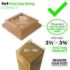 Flash Sale 👏 Miterless 4 in. x 4 in. Untreated Wood Slip Over Fence Post Cap with Copper Pyramid by Protectyte ⭐ 11 Flash Sale 👏 Miterless 4 in. x 4 in. Untreated Wood Slip Over Fence Post Cap with Copper Pyramid by Protectyte ⭐ -Cheap Fence Gates Plus Store mahogany with copper protectyte deck post caps tradc0358m 1f 1000