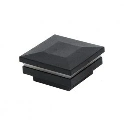 Coupon ⌛ VersaRail 2.5 in. Matte Black Aluminum Rail Contemporary LED Post Top by Barrette Outdoor Living 🛒