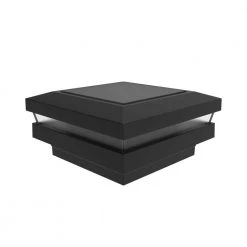 Best deal 🔔 VersaRail 2.5 in. Matte Black Aluminum Rail Solar Post Top by Barrette Outdoor Living 🔔