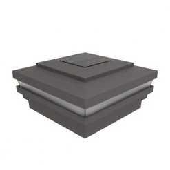 Budget ❤️ 4.25 in. x 4.25 in. MZ Aluminum Rail Solar LED Post Cap by Barrette Outdoor Living 🥰