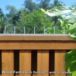 Best Pirce 🧨 46 in. Steel Fence and Wall Spike Strips (6-Pack + Adhesive) by MAXguard ⌛ -Cheap Fence Gates Plus Store maxguard barbed wire fencing 100r c3 1000