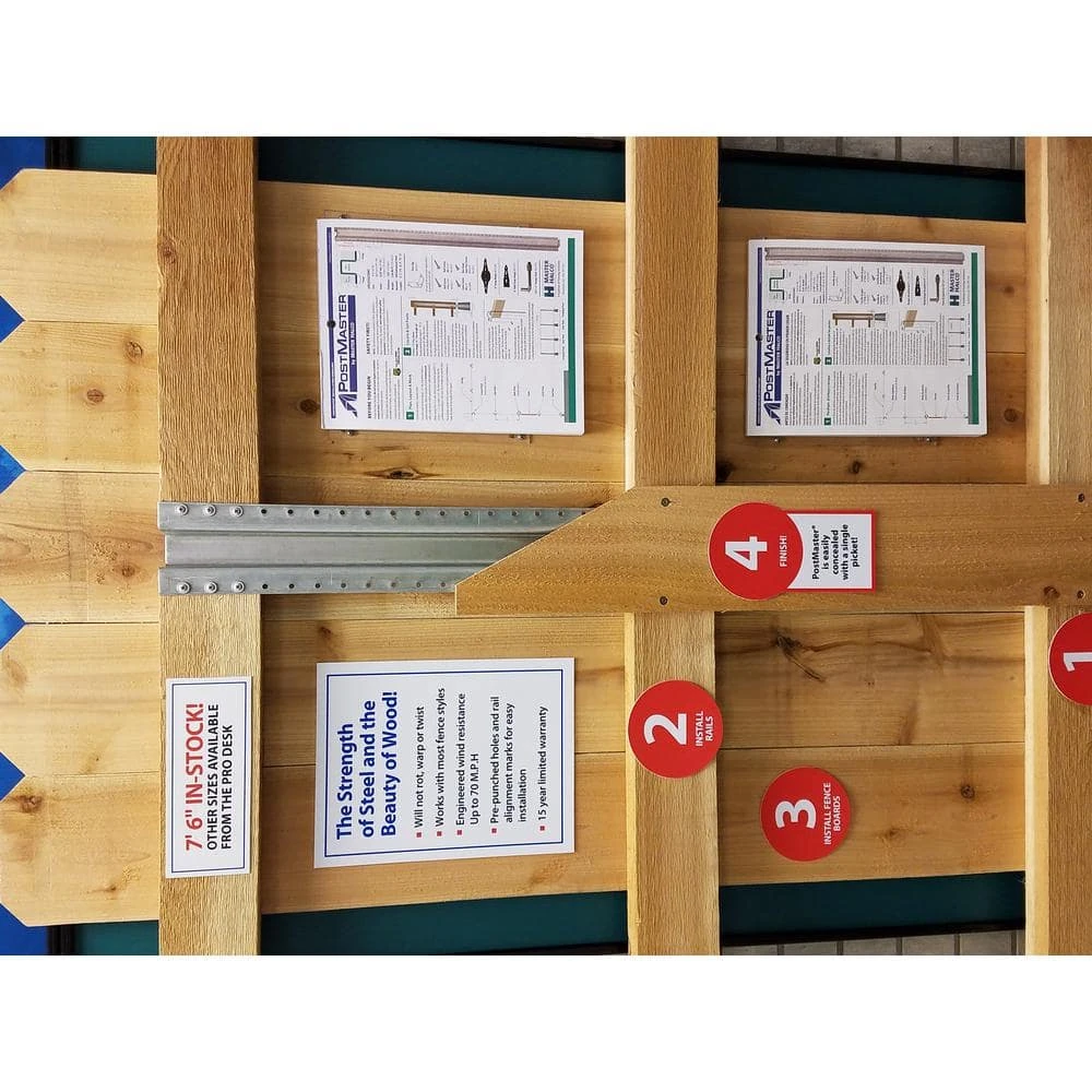 Coupon โ 1-3/4 in. x 3-1/2 in. x 7-1/2 ft. Galvanized Steel Fence Post by PostMaster ๐ 6 Coupon โ 1-3/4 in. x 3-1/2 in. x 7-1/2 ft. Galvanized Steel Fence Post by PostMaster ๐ - Image 4
