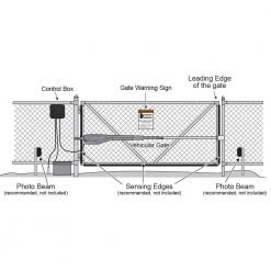 Hot Sale 🎉 Medium Duty Single Swing Gate Opener Smart and Solar Capable by Mighty Mule 🌟 -Cheap Fence Gates Plus Store mighty mule automatic gate openers mm371w a0 1000