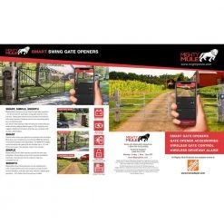 Hot Sale 🎉 Medium Duty Single Swing Gate Opener Smart and Solar Capable by Mighty Mule 🌟 -Cheap Fence Gates Plus Store mighty mule automatic gate openers mm371w d4 1000