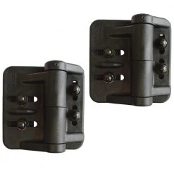Flash Sale 🤩 Black Nylon Polymer Self-Closing Multi-Adjustable Gate Hinges (2-Pack) by Nationwide Industries 🌟