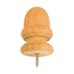Outlet ⌛ 3.5 in. x 3.5 in. 4x4 Mahogany Kiln-Dried Acorn Post Cap Finial by Protectyte ✨ 10 Outlet ⌛ 3.5 in. x 3.5 in. 4x4 Mahogany Kiln-Dried Acorn Post Cap Finial by Protectyte ✨ -Cheap Fence Gates Plus Store natural protectyte deck post caps hdacorn 4 4f 1000