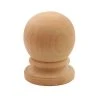 Best Sale 😍 5.5 in. x 5.5 in. Mahogany Kiln-Dried Globe Post Cap Finial by Protectyte 😀
