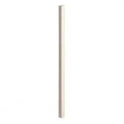 Best deal ⌛ 2 in. x 2 in. x 4.5 ft. Navajo White Metal Fence Post with Post Cap by US Door & Fence ✨