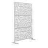 New ❤️ Net Pattern-White 76 in. H x 47.2 in. L x 76 in. W Laser Cut Metal Privacy Screen by Unbranded ⭐ -Cheap Fence Gates Plus Store net pattern white outdoor privacy screens sxbhpkmzw 64 1000