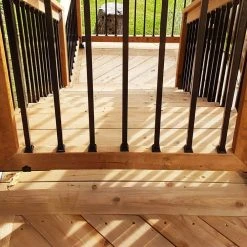 Best Sale ❤️ Square Surface Mount Deck Railing Adapters for 3/4 in. Square balusters (20-Piece) by NUVO IRON 🛒 -Cheap Fence Gates Plus Store nuvo iron fence gate accessories sqmdra 31 1000