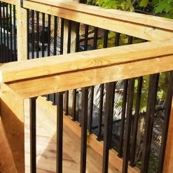 Best Sale ❤️ Square Surface Mount Deck Railing Adapters for 3/4 in. Square balusters (20-Piece) by NUVO IRON 🛒 -Cheap Fence Gates Plus Store nuvo iron fence gate accessories sqmdra 40 1000