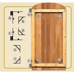 New 😉 Gate Corner Frame Brace Kit (8-Piece) by NUVO IRON ✔️ -Cheap Fence Gates Plus Store nuvo iron fence hardware gcbhk01 31 1000