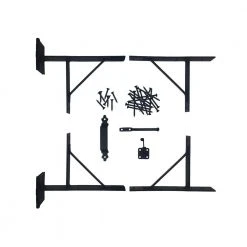 Flash Sale ⭐ Heavy-Duty Gate Corner Frame Brace Kit by NUVO IRON 🌟 -Cheap Fence Gates Plus Store nuvo iron fence hardware hgcbhk01 40 1000