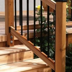 Brand new 🎉 3/4 in. Heavy Duty Black Plastic Stair Rail Adapter Connectors for Round Balusters (20-Pack) by NUVO IRON 🛒 -Cheap Fence Gates Plus Store nuvo iron fence hardware srar esp a0 1000