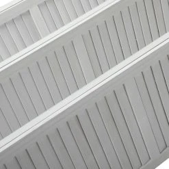 Hot Sale ✨ 6-Panel Louver Folding Screen Decorative Privacy Partition Room Divider XH by Unbranded ✨ -Cheap Fence Gates Plus Store old white outdoor privacy screens gm h 400 1f 1000