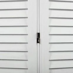 Hot Sale ✨ 6-Panel Louver Folding Screen Decorative Privacy Partition Room Divider XH by Unbranded ✨ -Cheap Fence Gates Plus Store old white outdoor privacy screens gm h 400 4f 1000