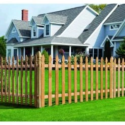 Best reviews of 🌟 5/8 in. x 3-1/2 in. x 3-1/2 ft. Western Red Cedar French Gothic Fence Picket (27-Pack) by Outdoor Essentials 😍 -Cheap Fence Gates Plus Store outdoor essentials wood fence pickets 239672 4f 1000