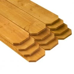 Buy ⌛ 1 in. x 6 in. x 6 ft. Homestead Harvest Cedar Prestained Brazilian Pine 🥰 Dog Ear Fence Picket (12-Pack) by Outdoor Essentials 🔔 -Cheap Fence Gates Plus Store outdoor essentials wood fence pickets 444398 4f 1000