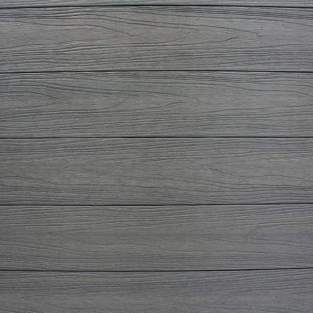 New π Euro Style 6 ft. H x 6 ft. W Estate Oxford Grey Aluminum/Composite Horizontal Fence Section by Veranda π 4 New π Euro Style 6 ft. H x 6 ft. W Estate Oxford Grey Aluminum/Composite Horizontal Fence Section by Veranda π - Image 2