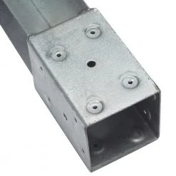 Wholesale ✔️ T4-850 4 in. Square Wood Post Anchor by Oz-Post ✔️ -Cheap Fence Gates Plus Store oz post fence hardware 30160 40 1000