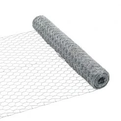 Best Sale 😉 25 ft. L x 24 in. H Galvanized Steel Hexagonal Wire Netting with 1 in. x 1 in. Mesh Size Garden Fence by PEAK ⌛ -Cheap Fence Gates Plus Store peak chicken wire 3353 44 1000