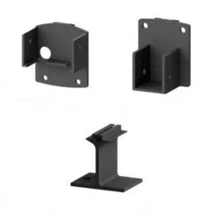 Cheapest ✨ AquatinePLUS 2 in. x 3 in. x 5 in. Black Aluminum Pool Fence Picket Bracket Kit by PEAK 👏