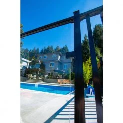 Cheapest ✨ AquatinePLUS 2 in. x 3 in. x 5 in. Black Aluminum Pool Fence Picket Bracket Kit by PEAK 👏 -Cheap Fence Gates Plus Store peak fence hardware 57901 76 1000