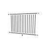 Brand new π Aquatine 1/2 in. x 72 in. x 4 ft. Black Aluminum Pool Fence Rail and Picket Kit by PEAK π 1 Brand new π Aquatine 1/2 in. x 72 in. x 4 ft. Black Aluminum Pool Fence Rail and Picket Kit by PEAK π -Cheap Fence Gates Plus Store peak metal fence panels 56113 64 1000