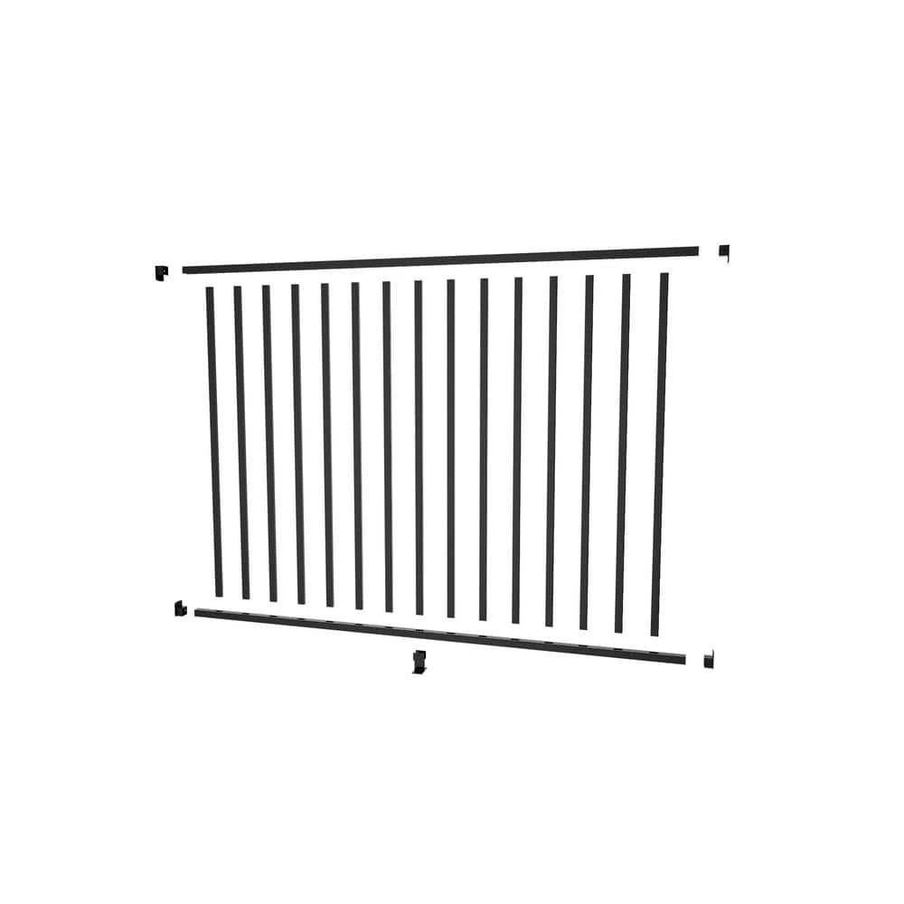 Brand new 🎁 Aquatine 1/2 in. x 72 in. x 4 ft. Black Aluminum Pool Fence Rail and Picket Kit by PEAK 🌟 3 Brand new 🎁 Aquatine 1/2 in. x 72 in. x 4 ft. Black Aluminum Pool Fence Rail and Picket Kit by PEAK 🌟