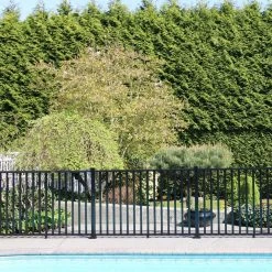 Top 10 💯 AquatinePLUS 5/8 in. x 72 in. x 4 ft. Black Aluminum Pool Fence Rail and Picket Kit by PEAK ✔️ -Cheap Fence Gates Plus Store peak metal fence panels 57113 31 1000