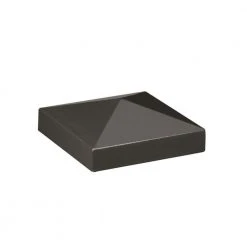 Outlet ⌛ 2 in. x 2 in. Pewter Aluminum Pyramid Post Top by Barrette Outdoor Living ❤️