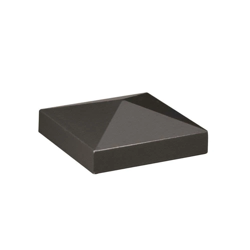 Outlet ⌛ 2 in. x 2 in. Pewter Aluminum Pyramid Post Top by Barrette Outdoor Living ❤️ 3 Outlet ⌛ 2 in. x 2 in. Pewter Aluminum Pyramid Post Top by Barrette Outdoor Living ❤️