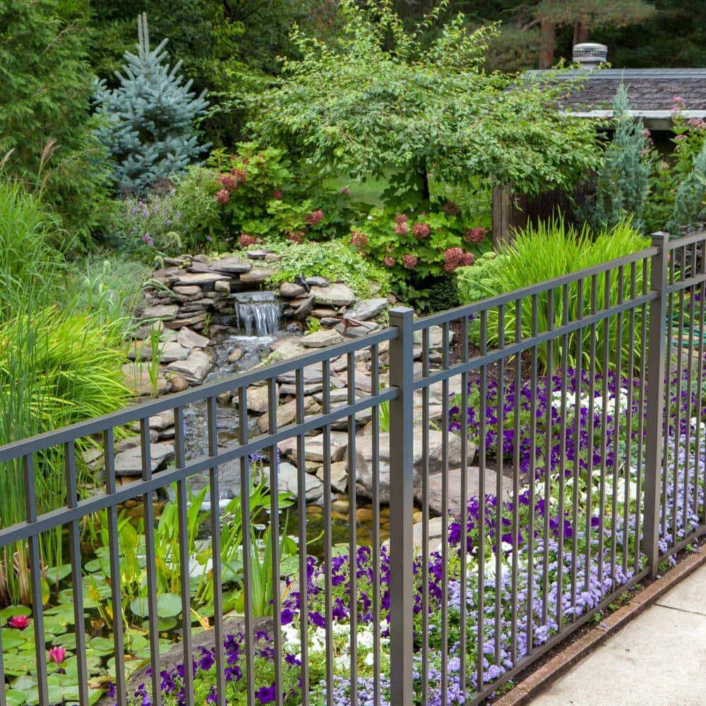 Promo 🧨 Natural Reflections Standard-Duty 4-1/2 ft. H x 6 ft. W Pewter Aluminum Pre-Assembled Fence Panel by Barrette Outdoor Living ⭐ 6 Promo 🧨 Natural Reflections Standard-Duty 4-1/2 ft. H x 6 ft. W Pewter Aluminum Pre-Assembled Fence Panel by Barrette Outdoor Living ⭐ - Image 4