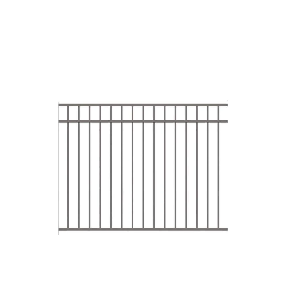 Promo 🧨 Natural Reflections Standard-Duty 4-1/2 ft. H x 6 ft. W Pewter Aluminum Pre-Assembled Fence Panel by Barrette Outdoor Living ⭐ 3 Promo 🧨 Natural Reflections Standard-Duty 4-1/2 ft. H x 6 ft. W Pewter Aluminum Pre-Assembled Fence Panel by Barrette Outdoor Living ⭐