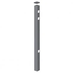 Budget ⭐ Natural Reflections Standard-Duty 2 in. x 2 in. x 6-7/8 ft. Pewter Aluminum Fence End Post by Barrette Outdoor Living 🥰