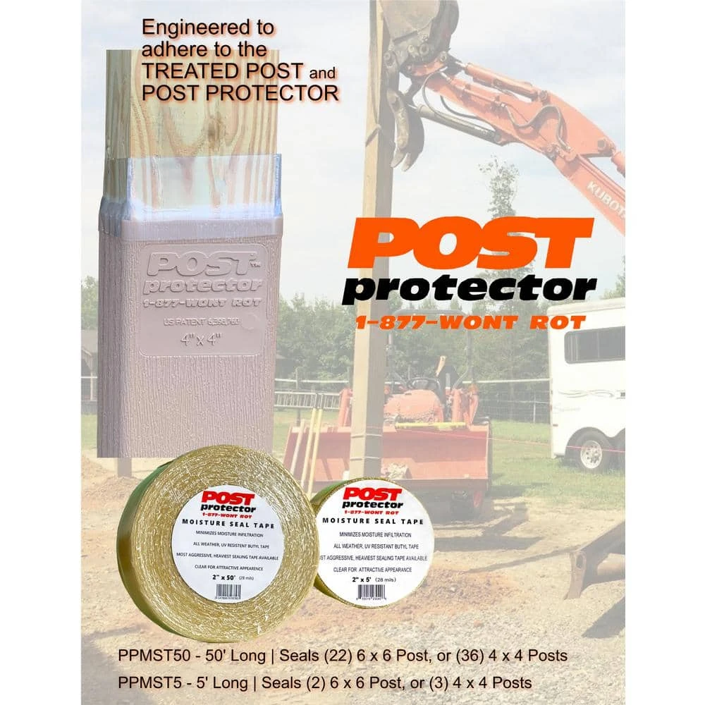 Discount ๐ 2 in. x 50 ft. Moisture Seal All Weather UV Resistant Butyl Tape by Post Protector ๐ฅ 4 Discount ๐ 2 in. x 50 ft. Moisture Seal All Weather UV Resistant Butyl Tape by Post Protector ๐ฅ - Image 2