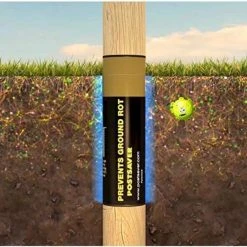 Coupon ✔️ 5.5 in. x 5.5 in. or 7 in. Dia Rot Protection Sleeve (10-Pack) by Post Saver ❤️ -Cheap Fence Gates Plus Store post saver fence hardware sku 9 10 1f 1000