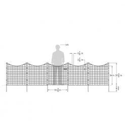 Promo ❤️ 3 ft. W x 3.25 ft. H Black Metal Zippity Gate with 4-Fence Panels by Zippity Outdoor Products 👏 -Cheap Fence Gates Plus Store powder coated black zippity outdoor products metal fence panels wf29014 1d 1000