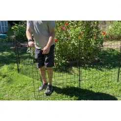 Promo ❤️ 3 ft. W x 3.25 ft. H Black Metal Zippity Gate with 4-Fence Panels by Zippity Outdoor Products 👏 -Cheap Fence Gates Plus Store powder coated black zippity outdoor products metal fence panels wf29014 76 1000