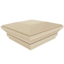 Best Pirce ✔️ 5 in. x 5 in. Sand Vinyl Contemporary Fence Post Cap by Barrette Outdoor Living ✔️