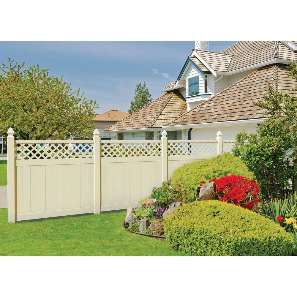 Discount 👏 Valley 6 ft. H x 6 ft. W Sand Vinyl Fence Panel Kit by Barrette Outdoor Living 👏 6 Discount 👏 Valley 6 ft. H x 6 ft. W Sand Vinyl Fence Panel Kit by Barrette Outdoor Living 👏 - Image 4