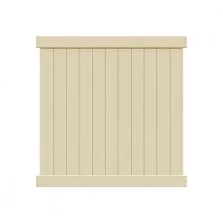 New ✨ Washington 6 ft. H x 6 ft. W Sand Vinyl Fence Panel Kit (Z) by Barrette Outdoor Living 👏