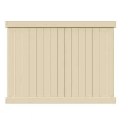Budget ❤️ Bryce 6 ft. H x 8 ft. W Sand Vinyl Un-Assembled Fence Panel by Barrette Outdoor Living ✨