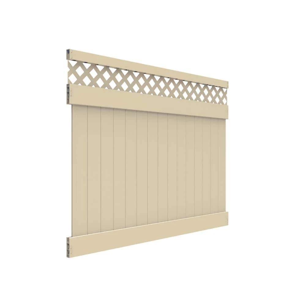 New โ Anderson 6 ft. x 8 ft. Sand Vinyl Lattice Top Fence Panel by Barrette Outdoor Living ๐ 4 New โ Anderson 6 ft. x 8 ft. Sand Vinyl Lattice Top Fence Panel by Barrette Outdoor Living ๐ - Image 2