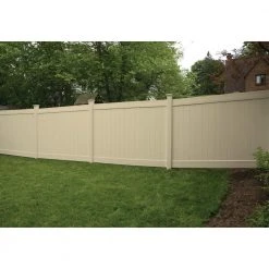Cheap ✨ Linden 6 ft. H x 8 ft. W Sand Vinyl Privacy Fence Panel Kit by Veranda 🎁 -Cheap Fence Gates Plus Store sand veranda vinyl fence panels 73013297 4f 1000