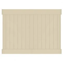 Cheap ✨ Linden 6 ft. H x 8 ft. W Sand Vinyl Privacy Fence Panel Kit by Veranda 🎁